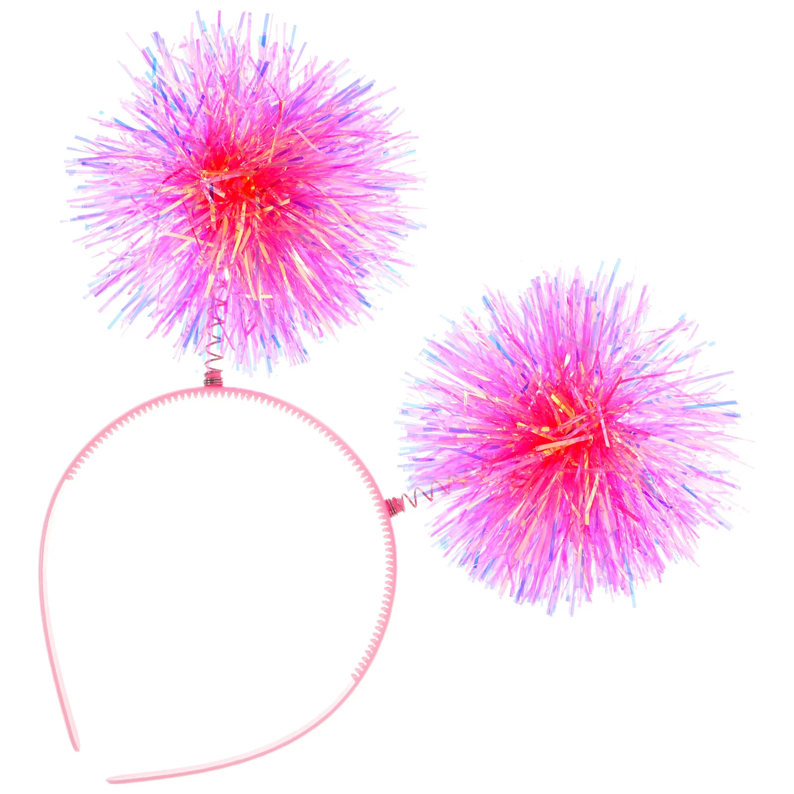 Headband for Girls Fireworks Hair Birthday Barrettes Plastic Pom Party Supplies