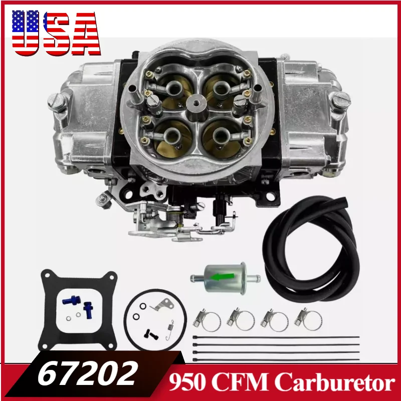 

67202 Carburetor 4 Barrell 950 CFM Race Carburetor Double Pumper Mechanical Secondary Carburetor