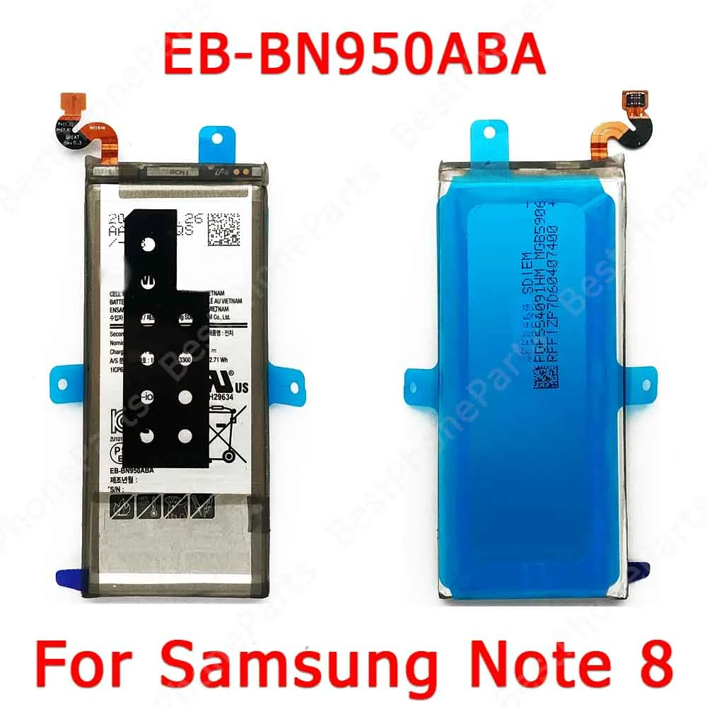 Battery For Samsung Galaxy Note 8 N950 Battery EB-BN950ABA Replacement 3300 mAh Spare Parts Li-ion Bateria