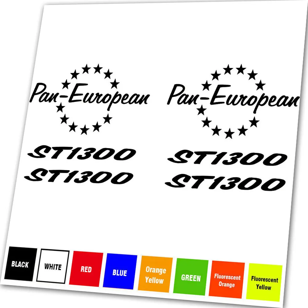 For Honda Pan European ST1300 Graphics Replacement Motorcycle Petrol tank fairing Decals Stickers Set