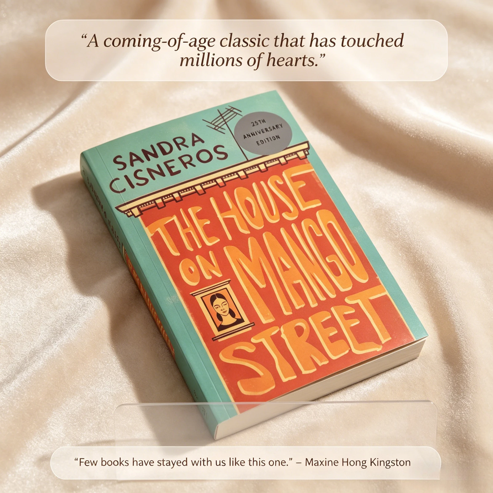 

The House on Mango Street By Sandra Cisneros 25th Anniversary Edition Coming-of-Age Literary Fiction Novel Book