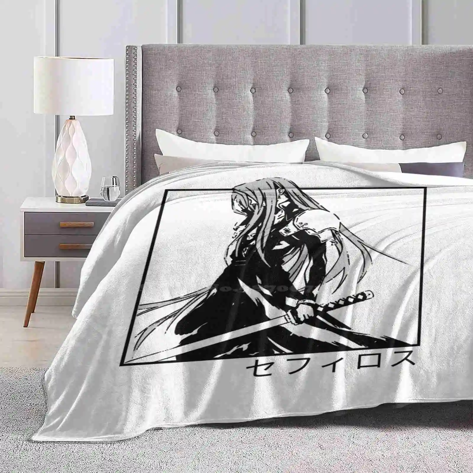 Sephiroth Ffvii New Selling Custom Print Flannel Soft Blanket Sephiroth Ff7 Final Fantasy Vii Final Fantasy 7 Ffvii Cloud