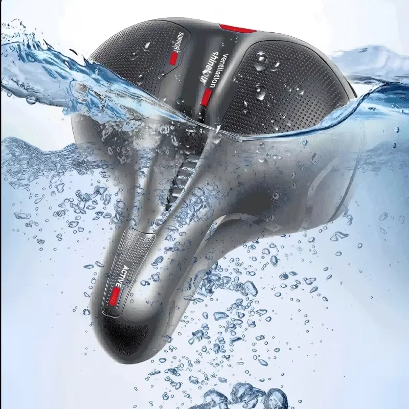 مقعد دراجة عالمي للدراجات الجبلية، سميك وناعم ومسامي وممتص للصدمات، على شكل كرة، سرج ديناميكي مريح لركوب الدراجات