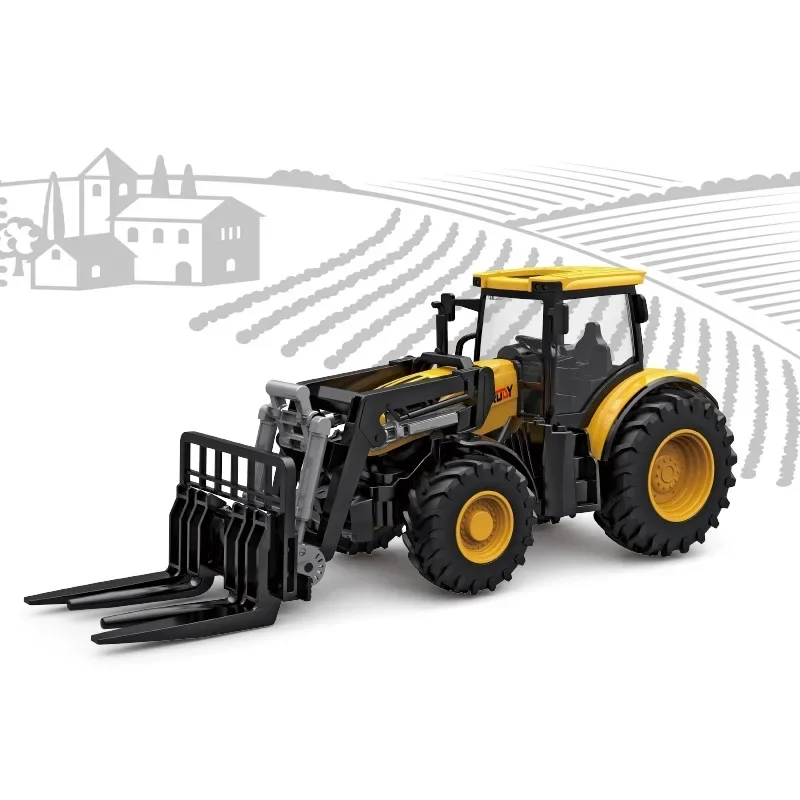 Scene Simulation Farmer Truck Toys for Boys 1/24 Inertia Farmer\'s Combined Soil Preparation Vehicle For Kids Toy Children\'s Days