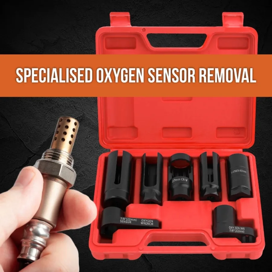 

2026 ne3/5/7/10PC Universal O2 Oxygen Lambda Sensor Socket Wrench Tool Remover Installer Set Box Oxygen Sensor Removing Tool Kit