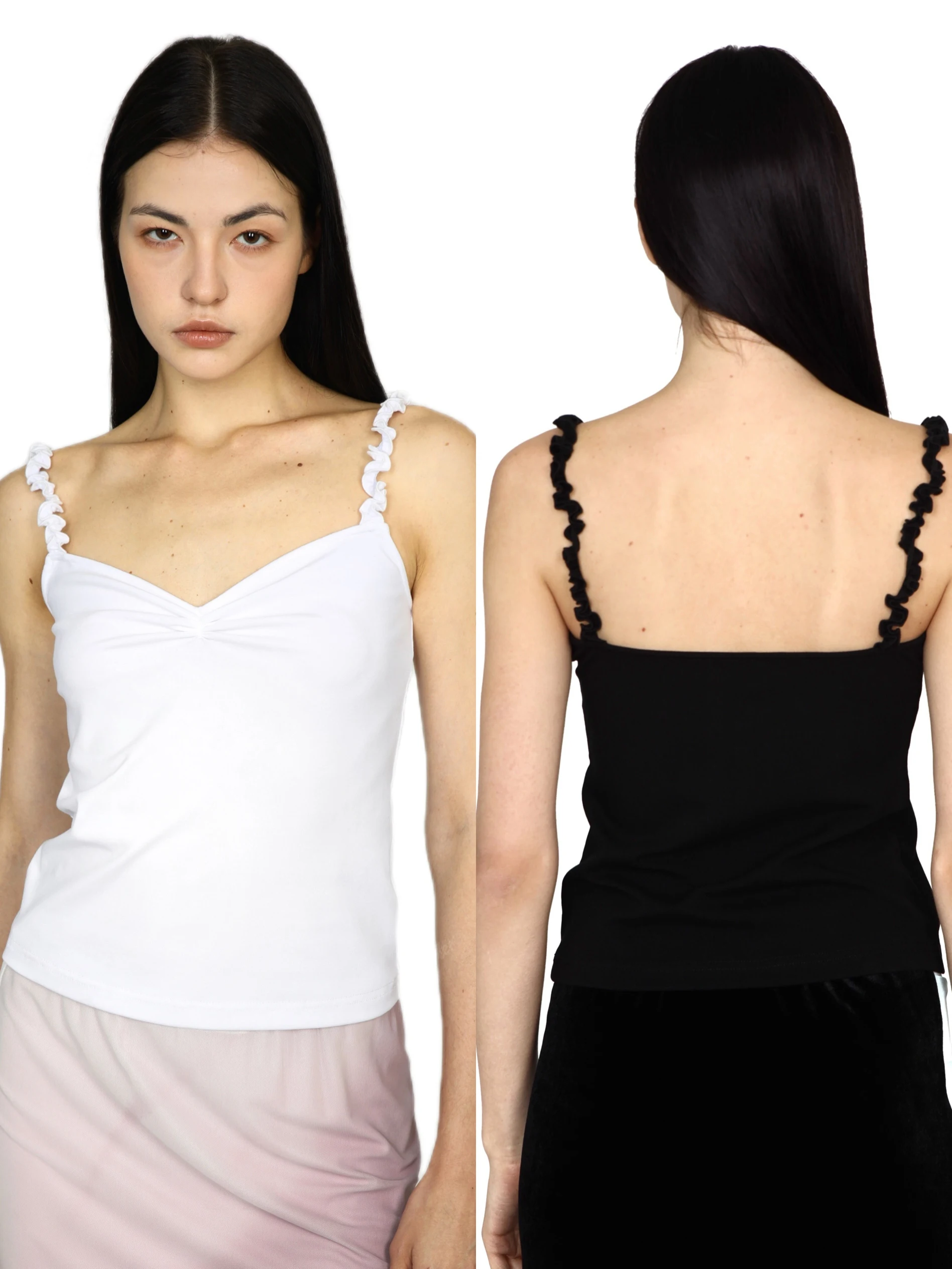 

Женский эластичный хлопковый топ Scarlet Sage Petal Strap с оригинальным дизайном, облегающий, из полиэстера, на бретельках, летний, модный