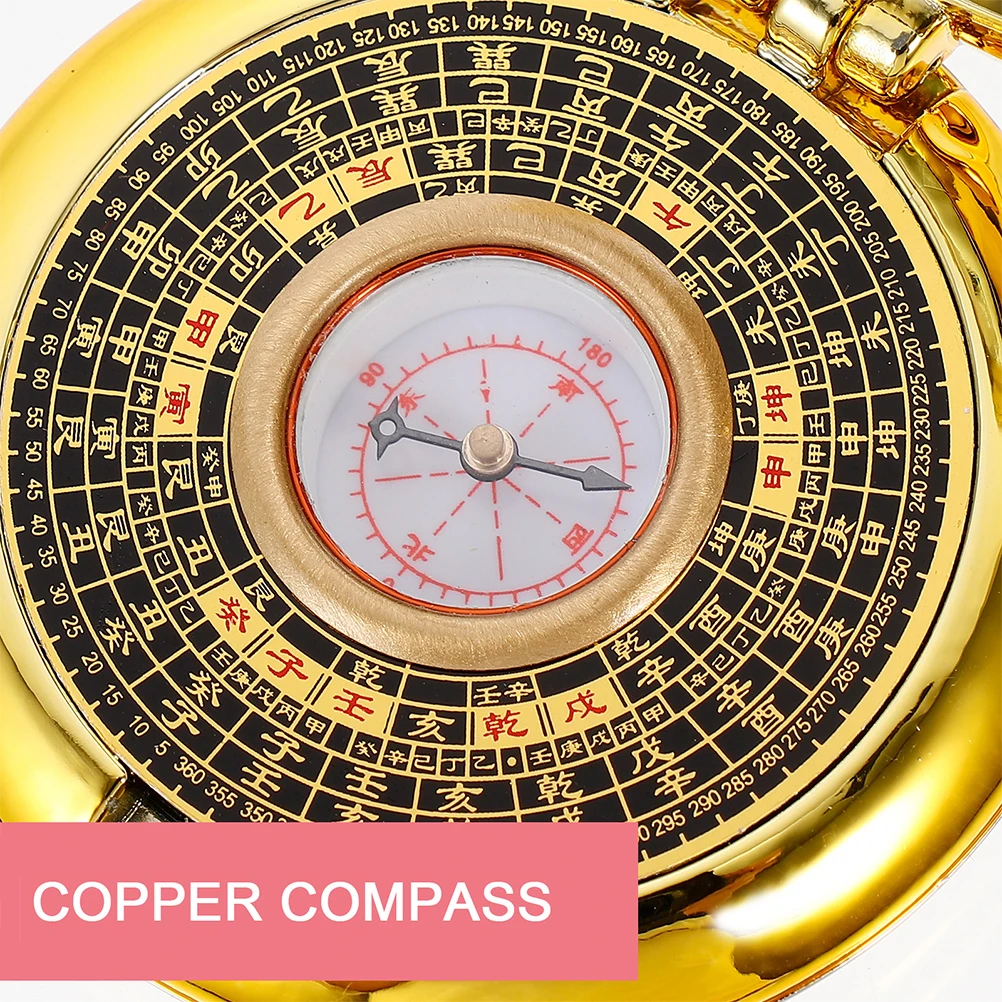 

1Pcs Feng Shui Pan Compass Traditional Portable Waterproof Compass for Hiking Camping Outdoor Survival Supplies