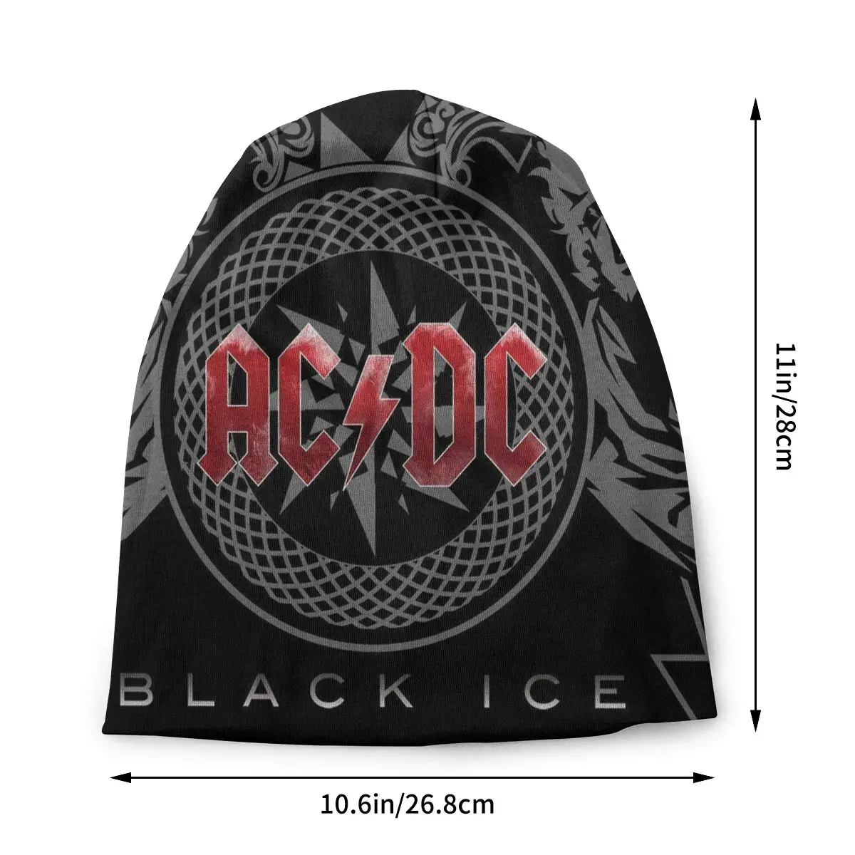 AC DC Rock Roll Band Bonnet Beanie Knitted Hats Men Women Hip Hop Unisex Heavy Metal Band Music Warm Winter Skullies Beanies Cap