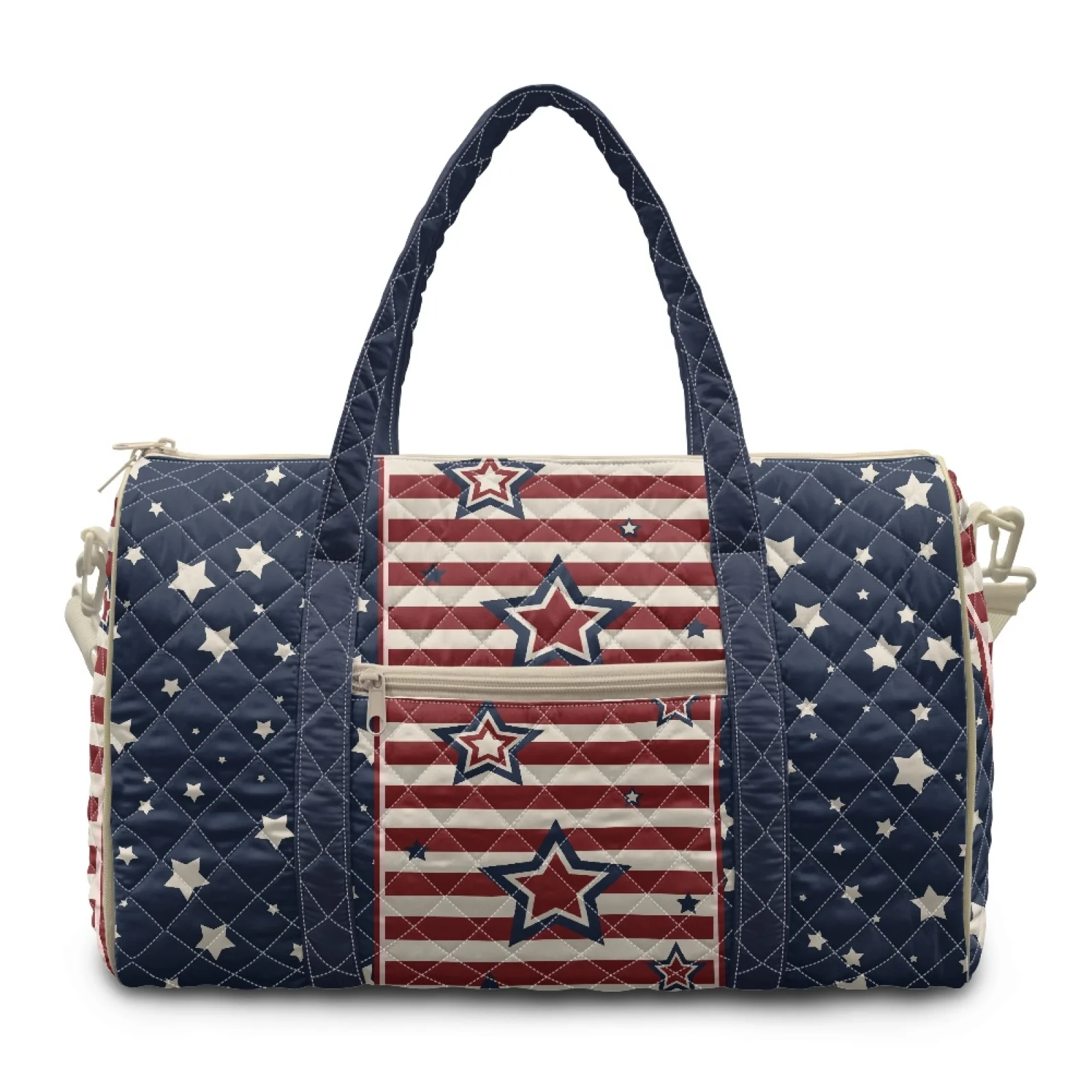 Coloranimal Star Stripe Washable Gym Duffle Bags for Vacation Polyester Travel Bags 2026 New