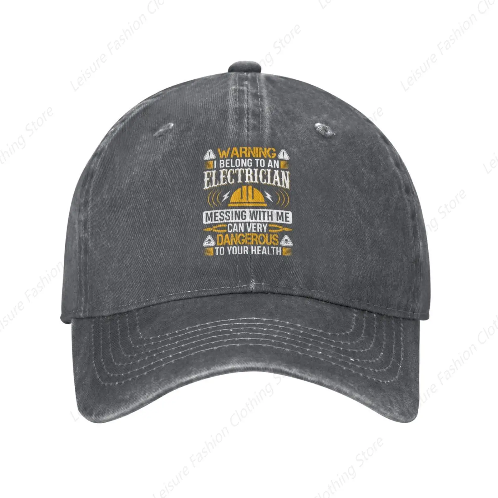 

Warning I Belong to an Electrician Messing with Me Can Very Baseball Cap for Men Women Hats Denim Trucker Caps Dad Hat