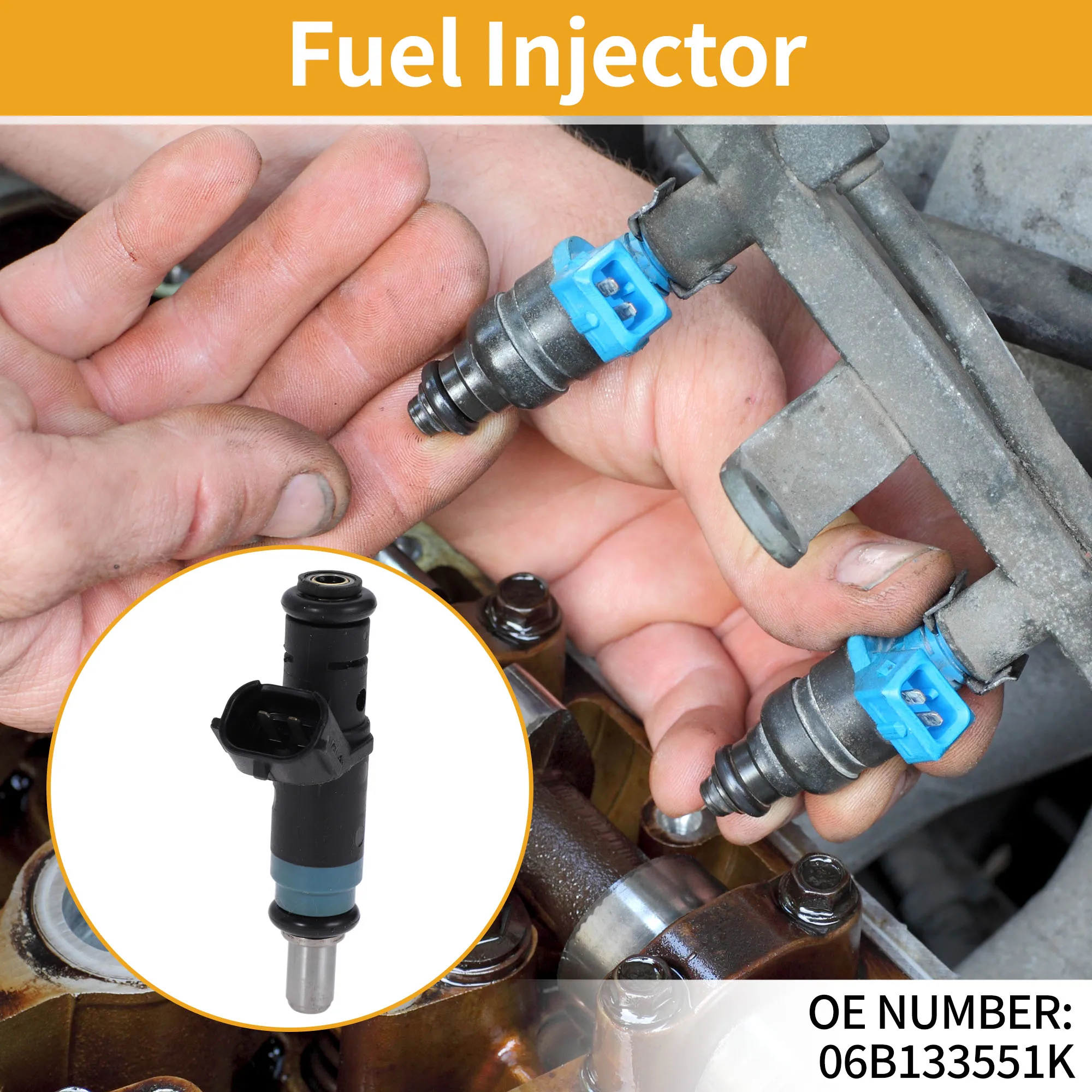 UXCELL No.06B133551K 燃料インジェクター VW パサート 3B アウディ A4 B5 1.6 車用エンジン フローマッチ燃料ノズル