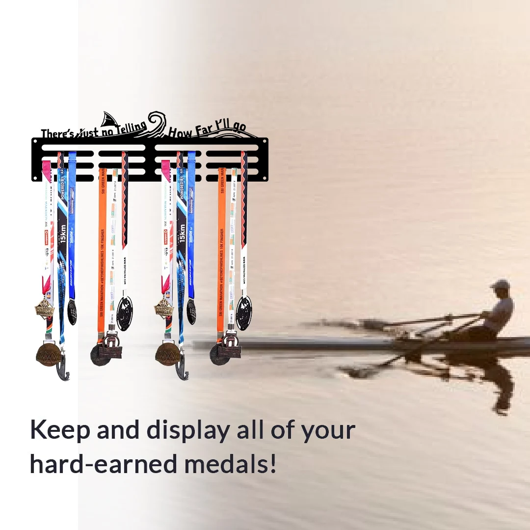 My Wall of Fame Medal Holder Display Hanger Rack,Sturdy Steel Metal,Wall Mounted Over 36 Medals Easy to Install