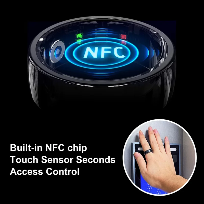 Inteligentny pierścień M18K-R05 Funkcja NFC Sterowanie gestami dotykowymi Monitorowanie tętna i snu Tryb wielu sportów Wodoodporność 5ATM