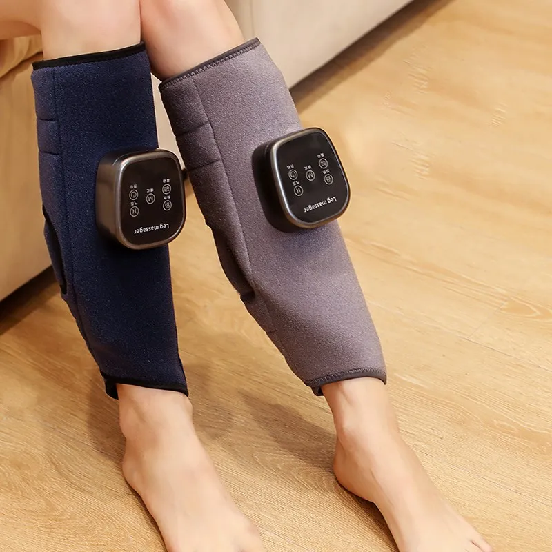 BESTBOMG ワイヤレス空気圧ふくらはぎマッサージャー、温湿布と温湿布付き