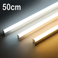 1 Piece LED Tute T5 tubo 3000K 4000K 6500K Garage Light Shop Ceiling Lighting for Workshop Tube LED Lamp 50cm 15W AC90-260V 220V