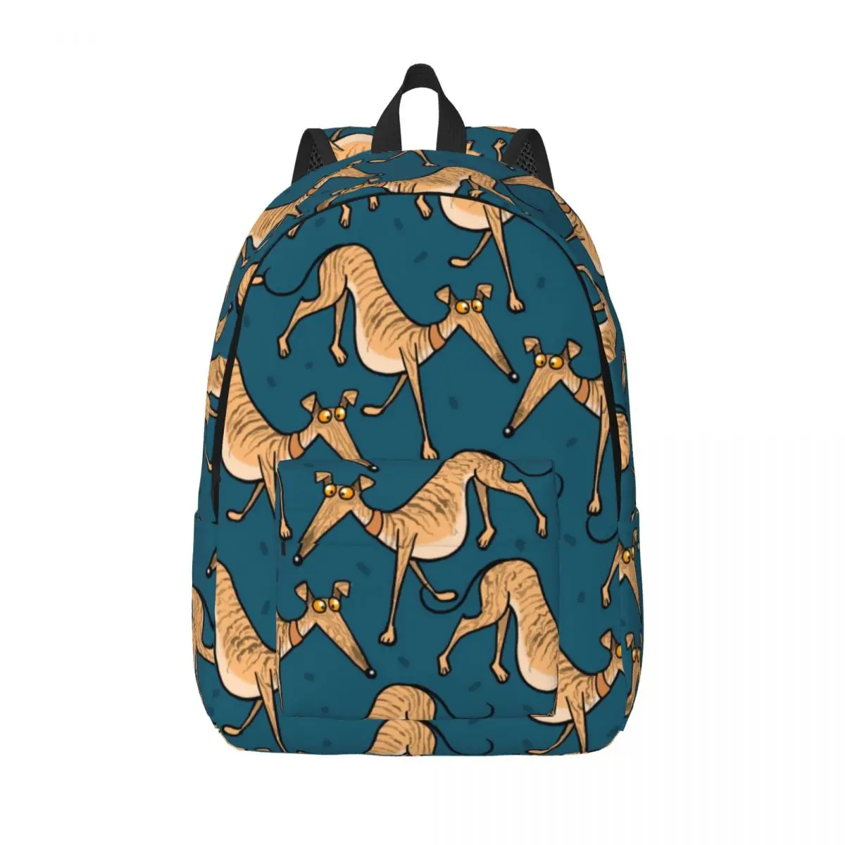 Brindle Multi Backpack for Kindergarten Primary School Student Greyhound Whippet Lurcher Dog Bags Boy Girl Kids Canvas Daypack