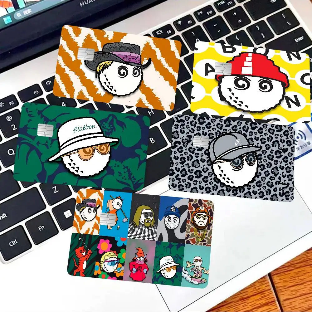 Fashion M-Malbon Golf Anime Spend Or Save Funny Shell On Off Ultra Thin No Fade Sticker Skin Cover Film For Debit Credit Card