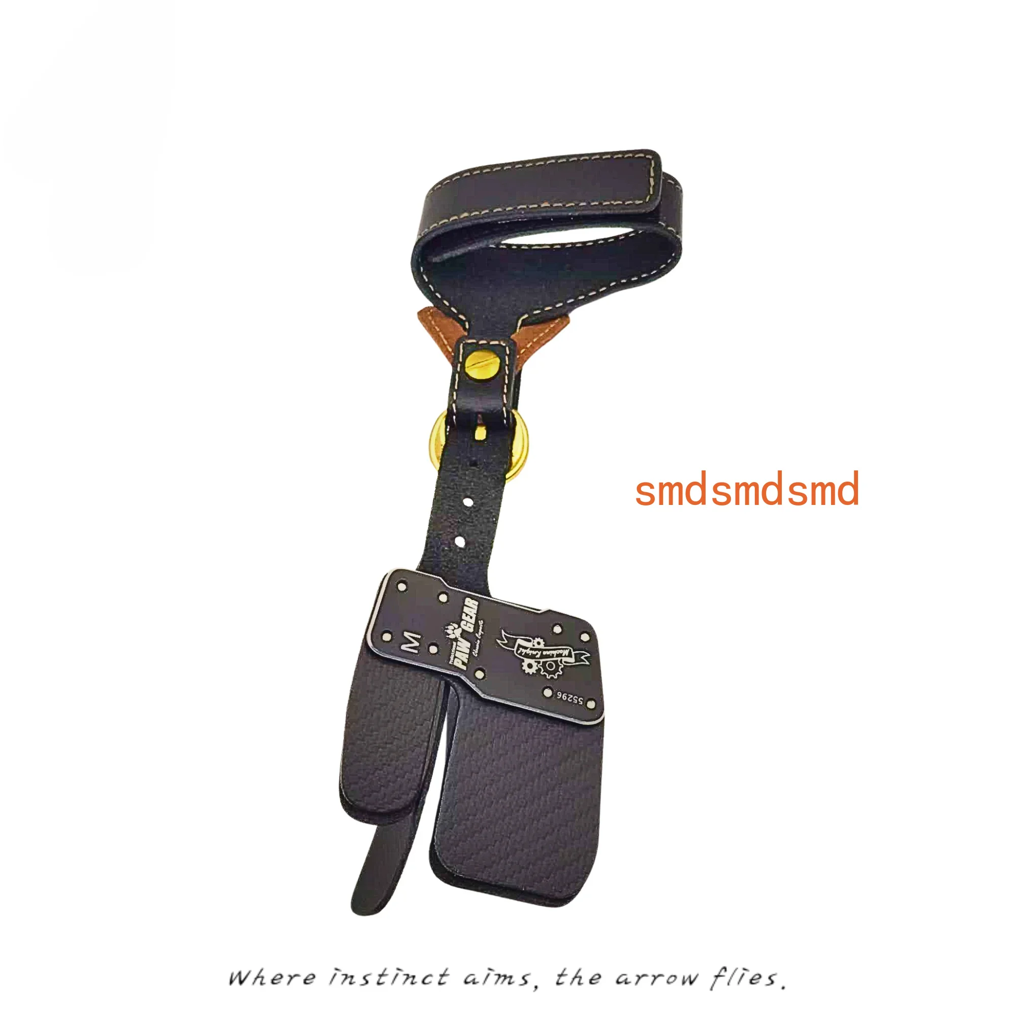 Leather Shooting Tab for Traditional Archery - Mechanical Release Aid for Recurve & Longbow