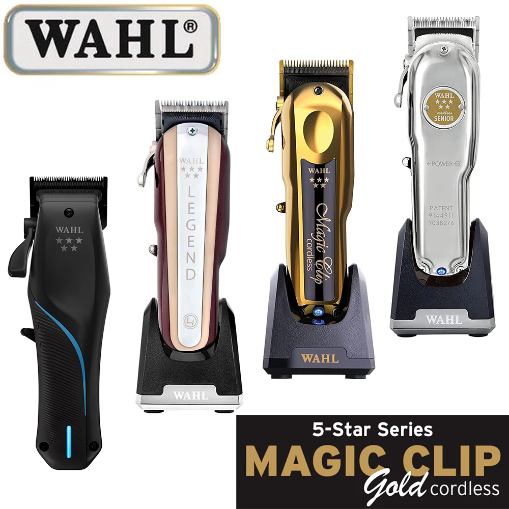 

Профессиональная машинка для стрижки волос Wahl Vapor 8148 Magic Clip Senior Barber, беспроводная машинка для стрижки волос, триммер для волос и бритва с фольгой для парикмахеров и стилистов
