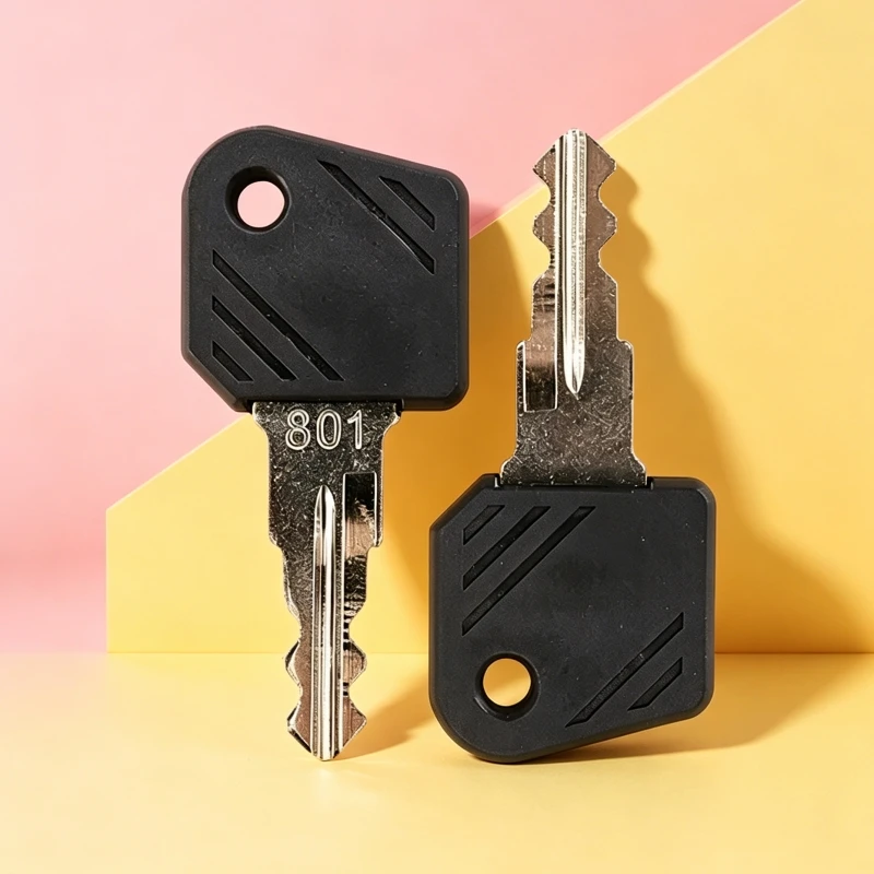 801 Key For Linde Forklift Lift Truck 0009730419 0009701304 Ignition Switch Key Internal Combustion Truck Key