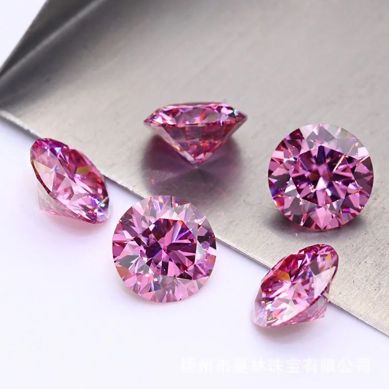 Excellent Cut Colored Green Black Blue Moissanite Diamonds 0.5- 6ct Rare Pink Moissanite Loose Stone Red Purple Color VVS1 Exce