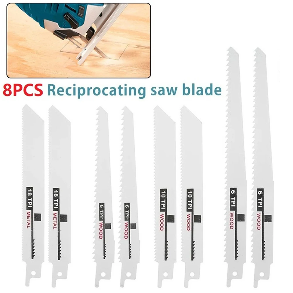 Режущие полотна для сабельных пил Резка мяса Высокоуглеродистая сталь Полотна для сабельных пил Пильное полотно для дерева