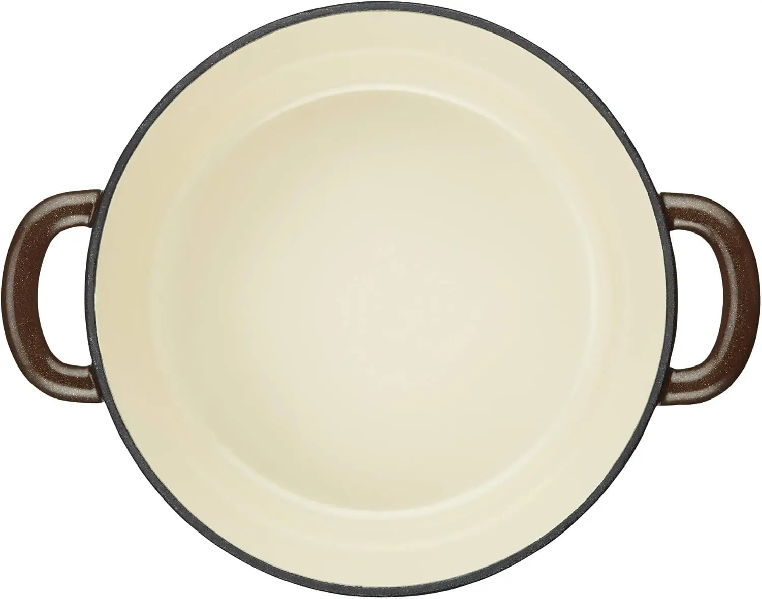 カレー鋳鉄エナメルカバーダッチオーブン、5.5クォートカラー ブラウン