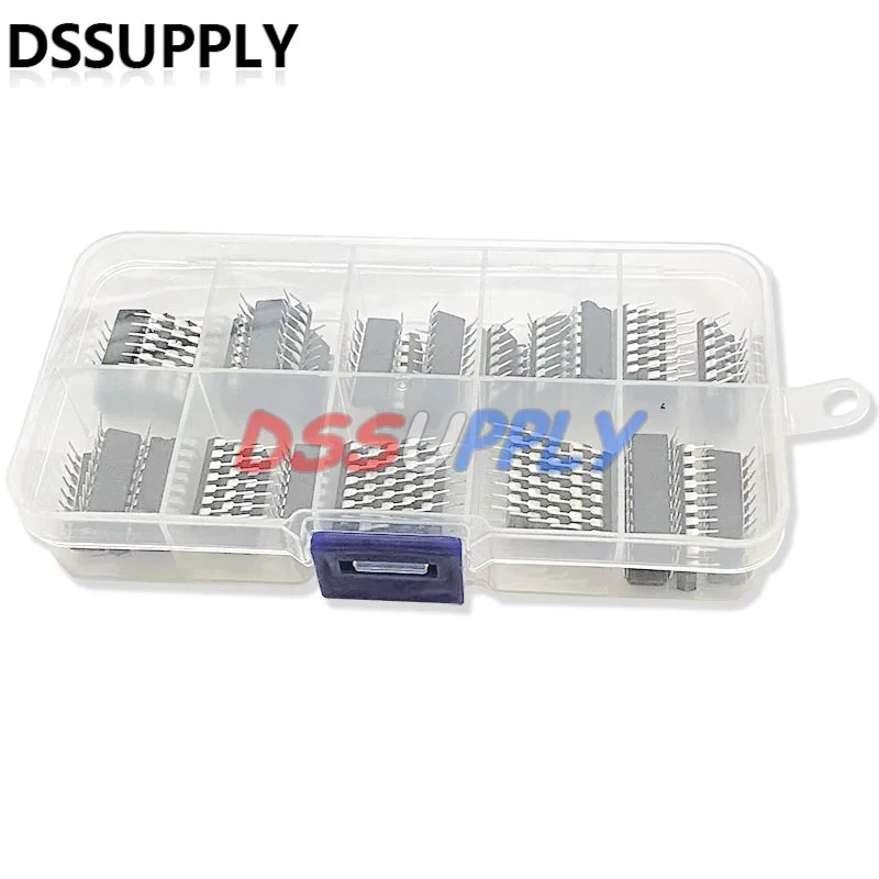 50PCS/Set Integrated Circuit DIP IC Combination Kits 74LS00 74LS02 74LS04 74LS08 74LS32 74LS47 74LS86 74LS90 SN74LS138 SN74LS245