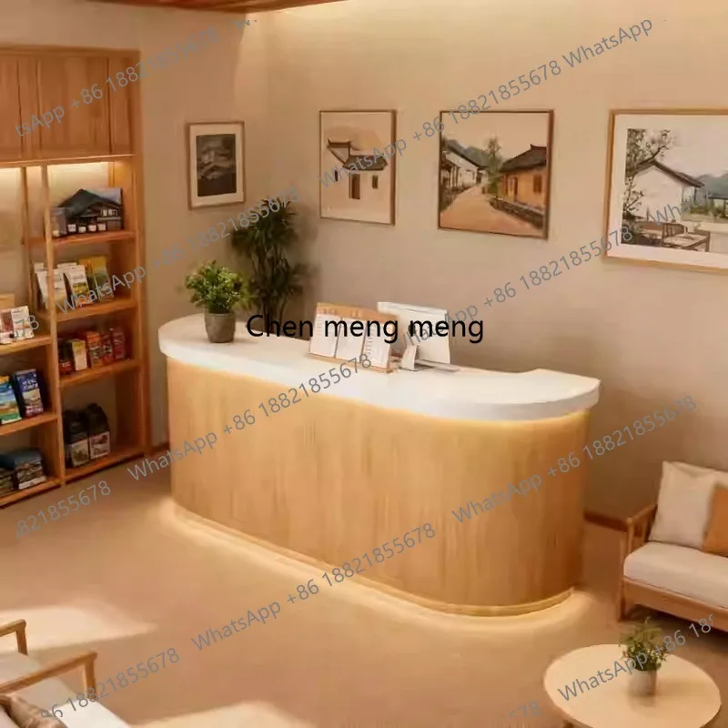 Simple Beauty Reception Desks Unique Modern Wood Drawer Reception Desks Display Small Mostrador De Tienda Commercial Furniture