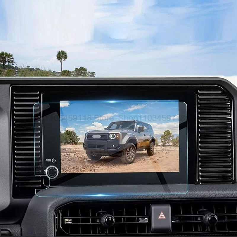

Защитная пленка для экрана из закаленного стекла для Toyota Land Cruiser 2024, автомобильный 8-дюймовый автомобильный радиоприемник, Gps-навигатор, аксессуары для защиты от царапин
