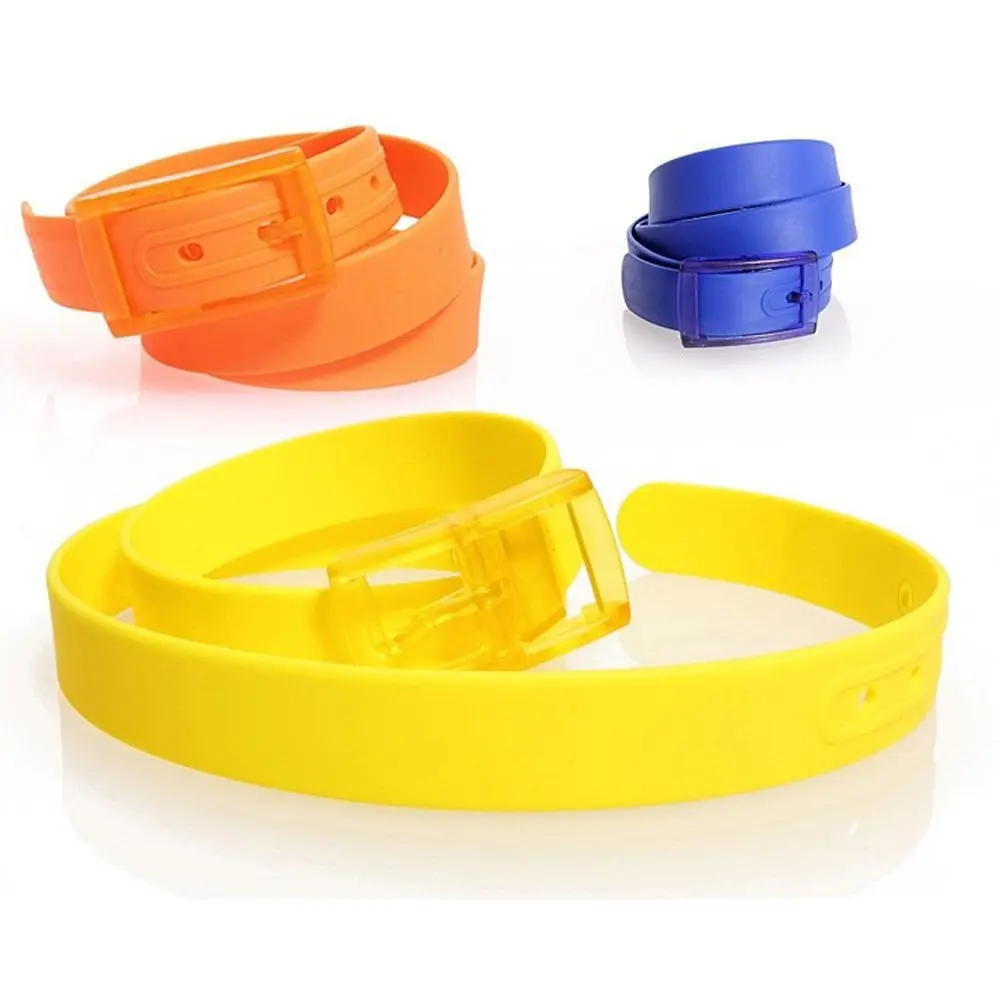 

New Fashion Ceinture Silicone Rubber Leather Belt Smooth Buckle Plastic Buckle Casual Belts Belts Waistband Silicone Belt