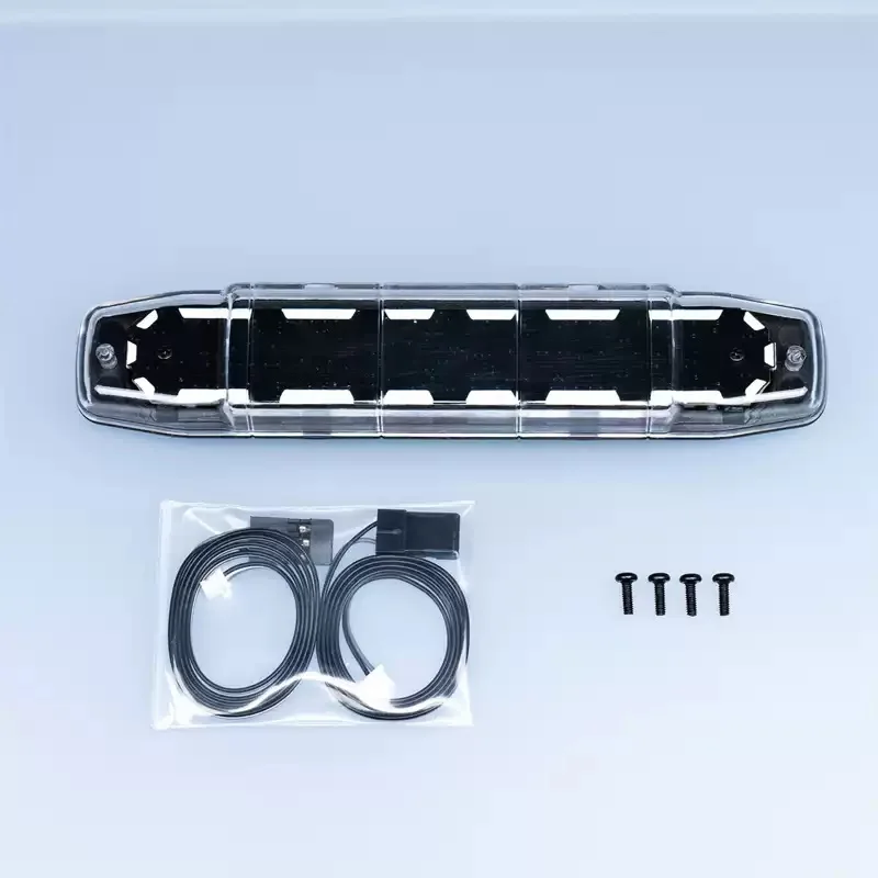 Juwuba rc led telhado luz de advertência engenharia incêndio 5v amarelo para 1:14 tamiya rc caminhão 770s actros 3363 fh16 homem tgx luu peças