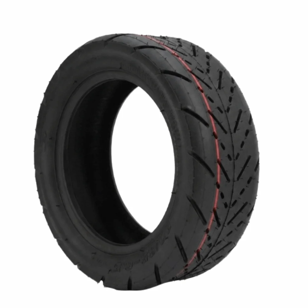 90/65-6.5 Electric Scooter Tubeless Tire Black Anti Slip Tread Vacuum Tire for Scooter Wheel Size 11 Inch Shock Absorption