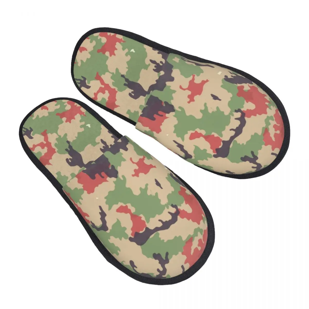 

Swiss Alpenflage Camo House Slippers Women Soft Memory Foam Camouflage Slip On Bedroom Slipper Shoes
