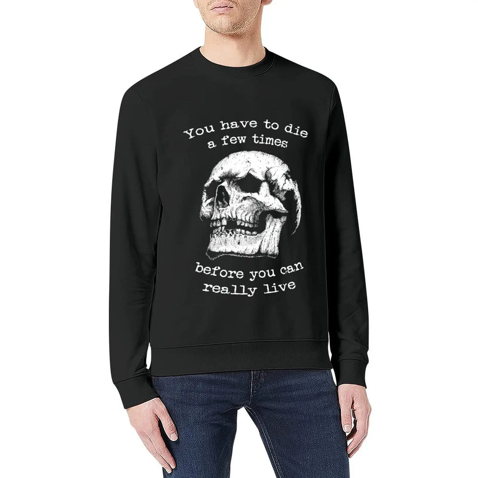 Bukowski quote skull Pullover winter clothes fashion men clothes for men men clothes sweatshirt male
