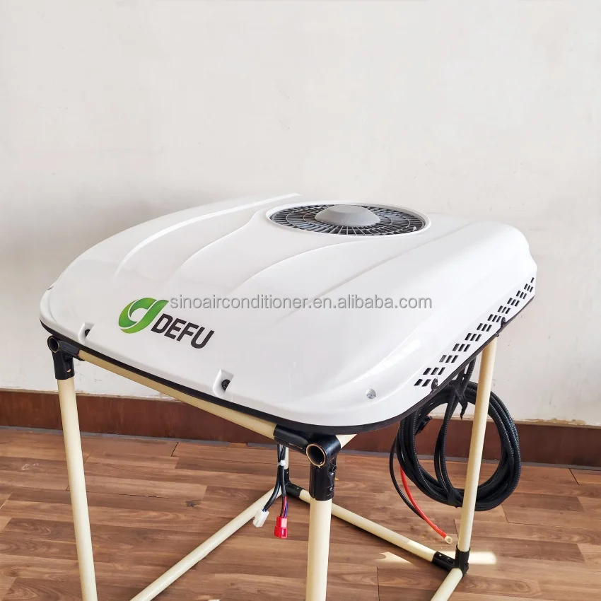 رافعة شوكية كهربائية AC تبريد جرار 12 فولت 24 فولت شاحنة وقوف السيارات مكيف الهواء لمقصورة الشاحنة #4