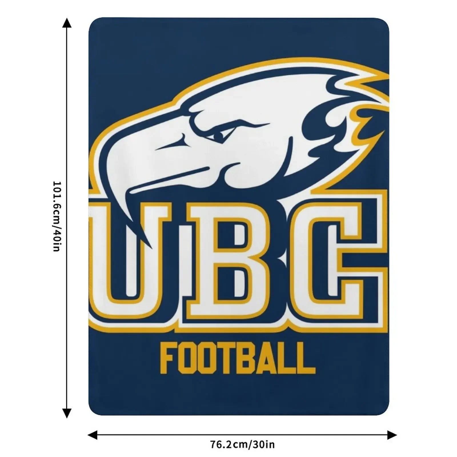UBC Thunderbirds كرة القدم رمي بطانية العلامة التجارية الفاخرة الصيف بطانيات السفر لبطانية الأرائك