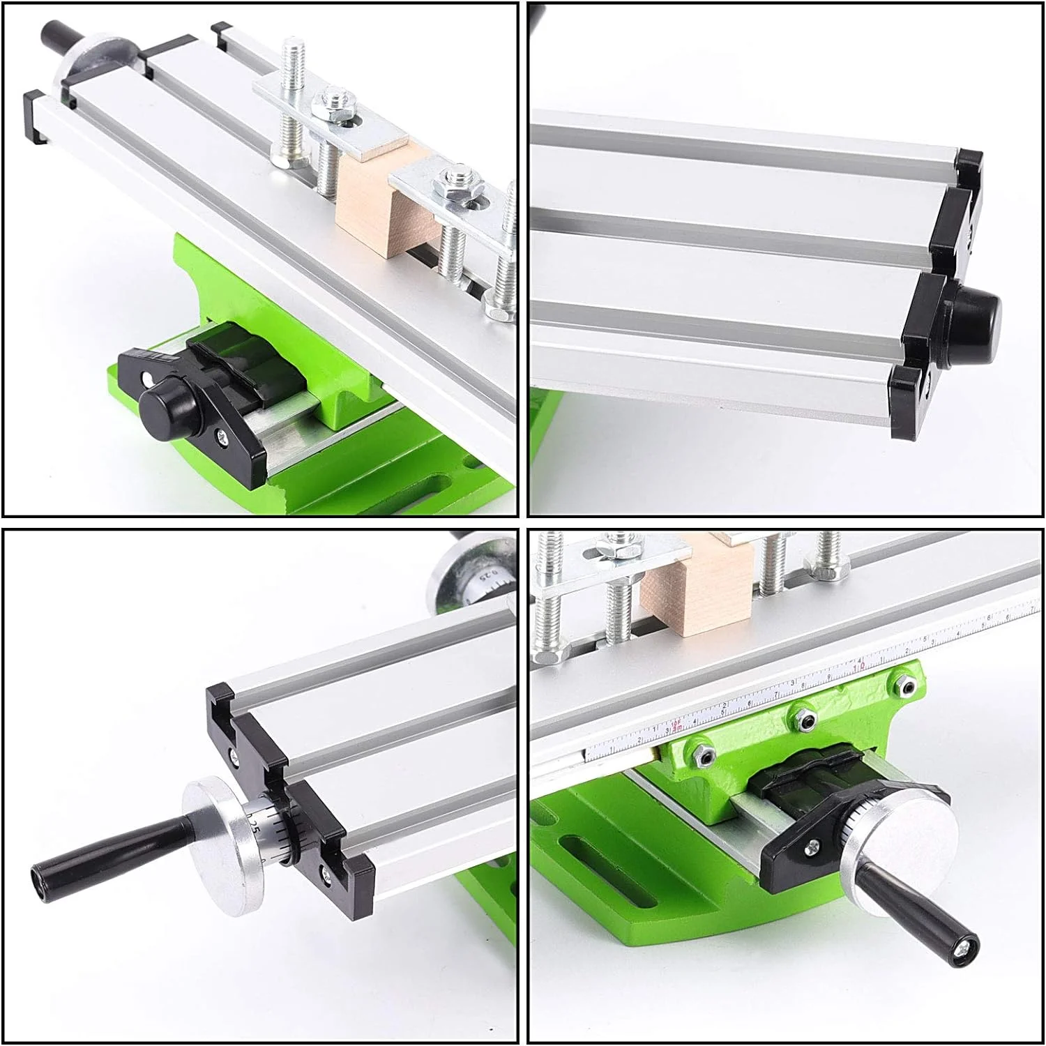 Mini Milling Machine Work Table Vise Multifunction Worktable X-Y Axis Cross Slide Table Compound Drilling Slide Table