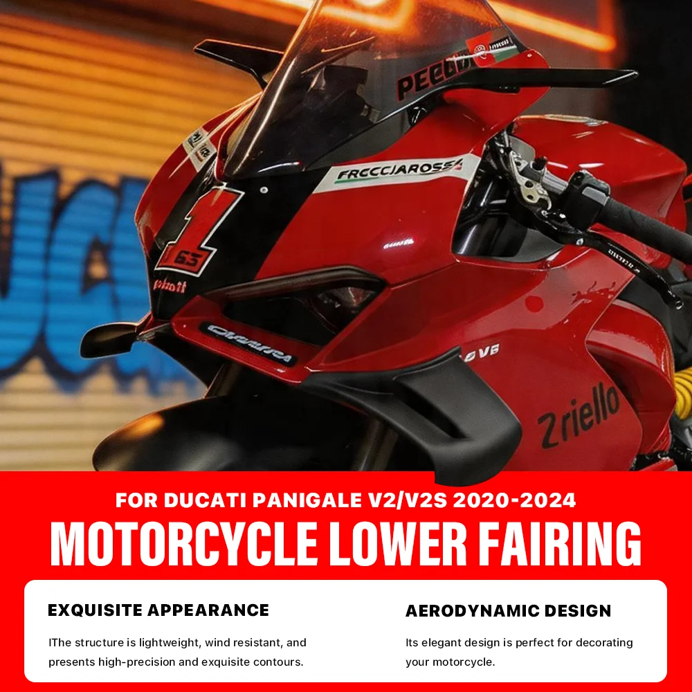 For Ducati Panigale V2 V2S 2020-2024 2021 2022 motorcycle fixed wing, new dynamic wing, winglet, aileron rectifier, side wing