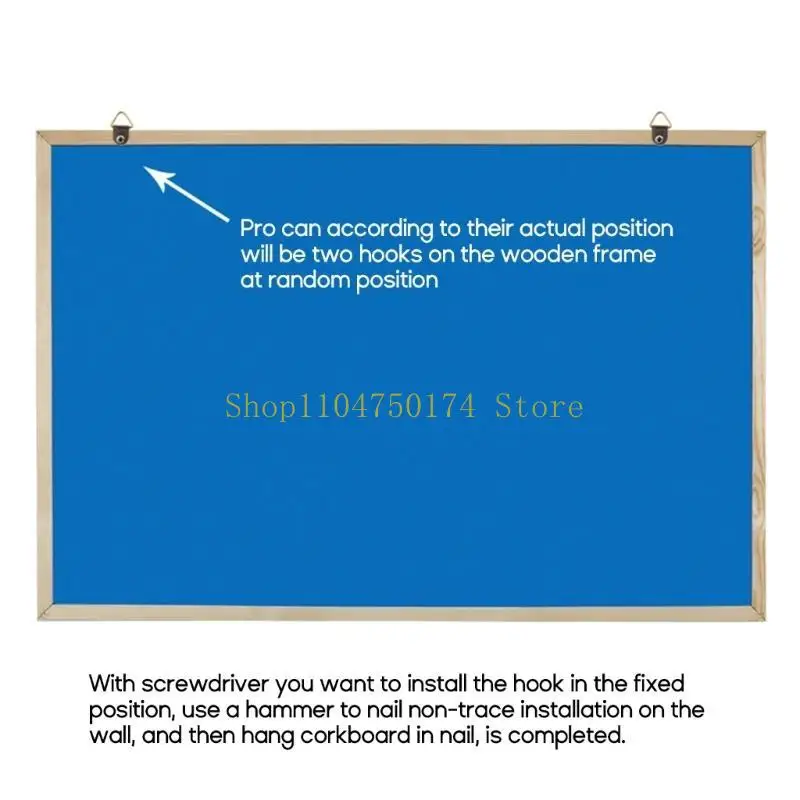 Elegant Dual-Sided Cork Bulletin Board Message Board Home Decor 30x40CM 40x60CM top sale