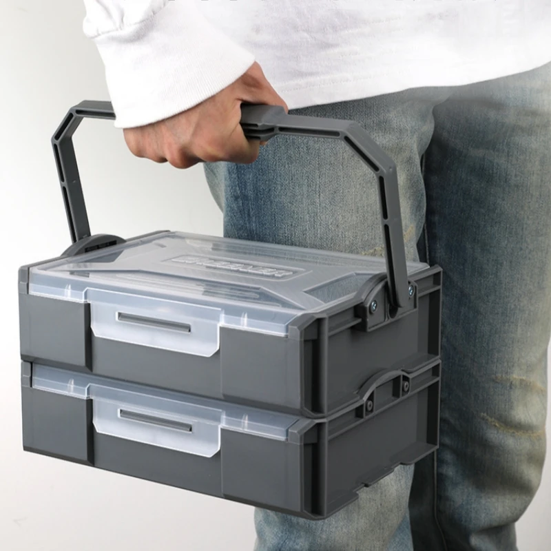 Storage Box Multifunctional Plastic Hardware Tool Parts Box Household Sorting Box Batch Head Small Screw Accessories