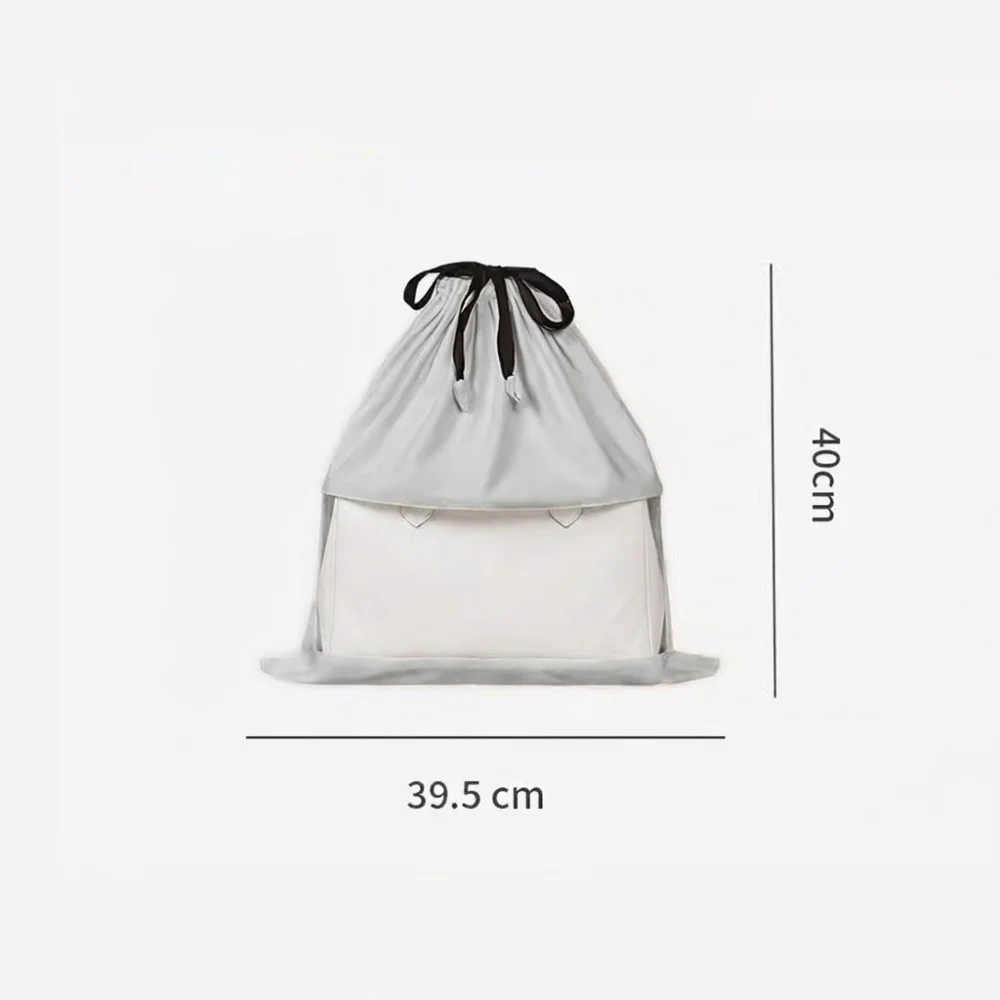 Transparent Bag Dustproof Storage Bag Dual Drawstring Closure Large Capacity Travel Organizer Bags Washable Velvet