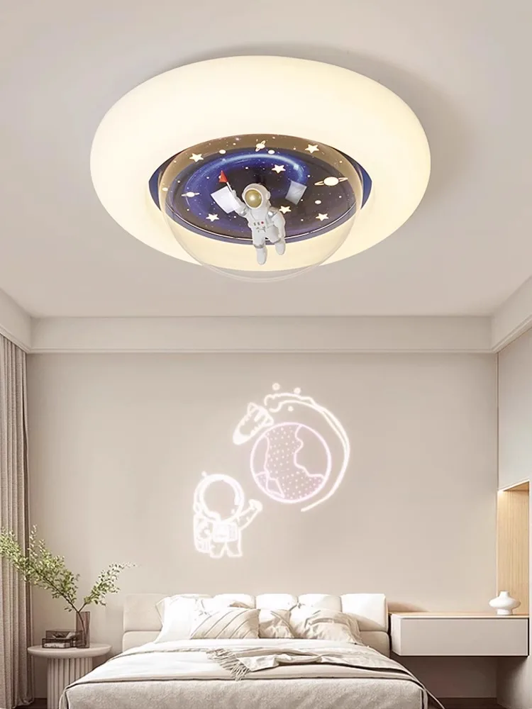 

Children's room ceiling light, astronaut, astronaut, planet light, boys, girls, room lights, eye protection, simple bedroom ligh