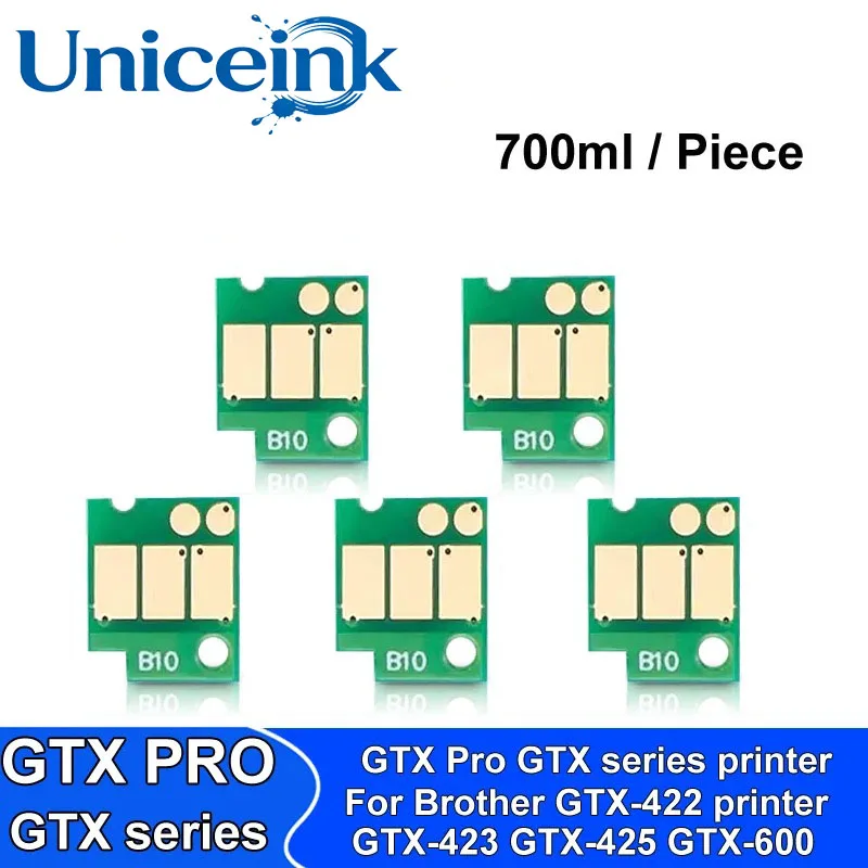 700ml One time chip For Brother GTX chip For Brother GTX-422 GTX-423 GTX-425 GTX-600 GTX PRO GTX PRO printer 700ml ink bag Chip
