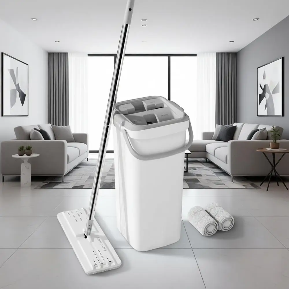 

Набор для уборки: швабра с длинной ручкой, швабра для пола, швабра для стен с удлиненной ручкой 60 см, швабра для паркета с 2 насадками из микрофибры