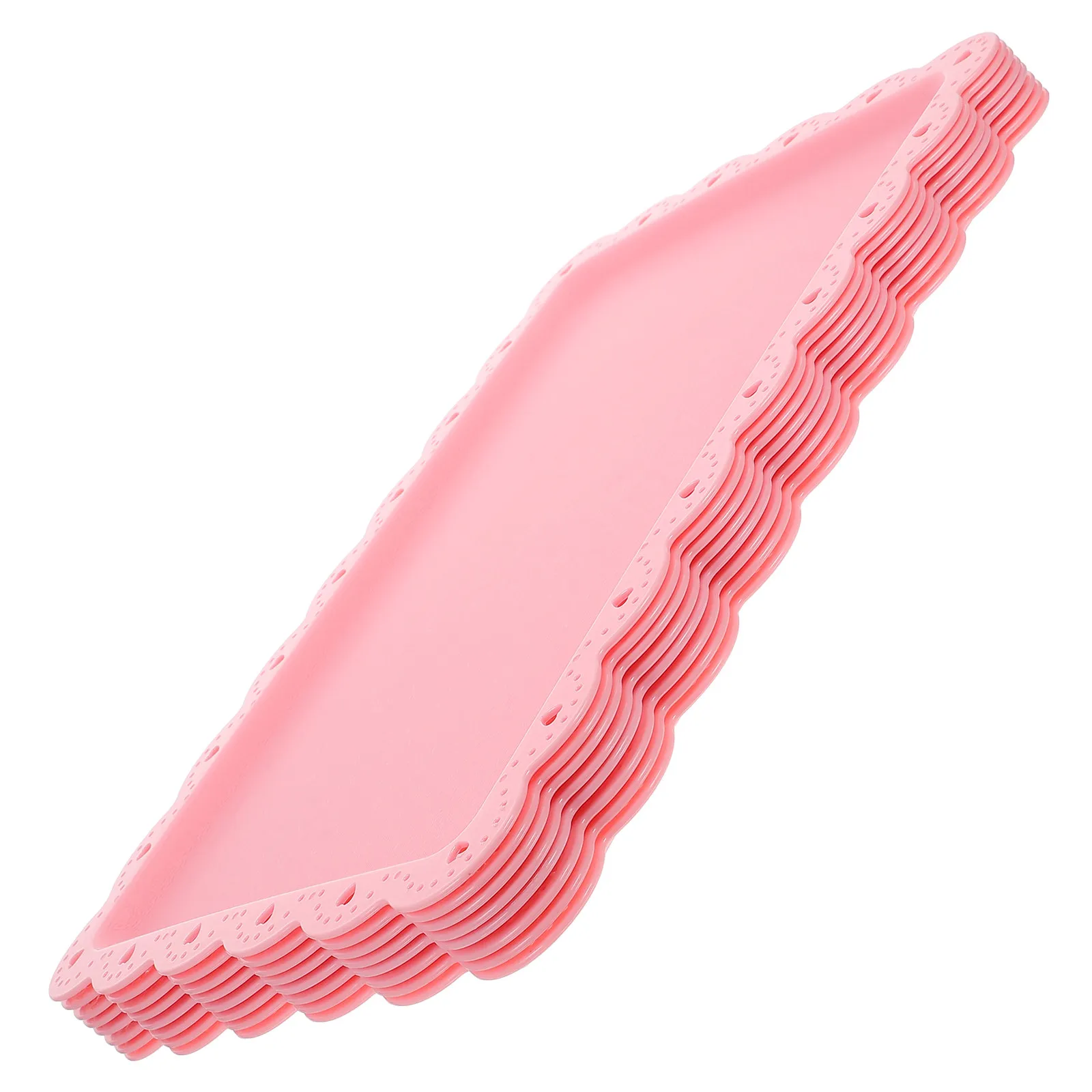 8Pcs Versatile Rectangle Plastic Serving Trays for Home Party Outdoor Use Snack Plate Dessert Tray Appetizer Serving Tray