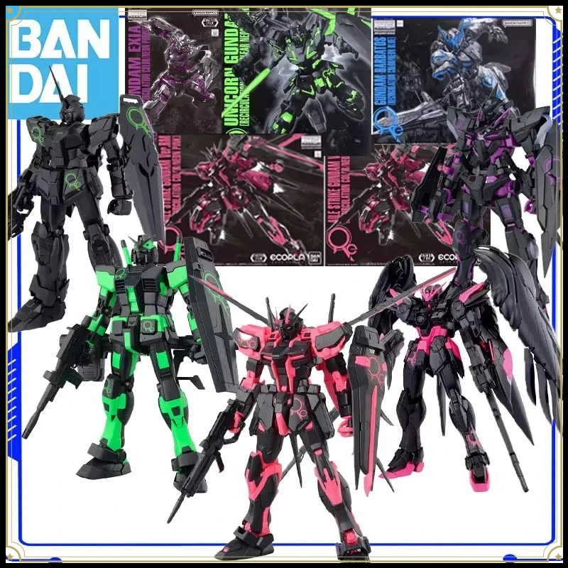 

Original Bandai MG Scale 1100 Aile Strike Gundam Ver RM Recirculation Neon Pink Action Figure Model Kit Gift Anime Robot