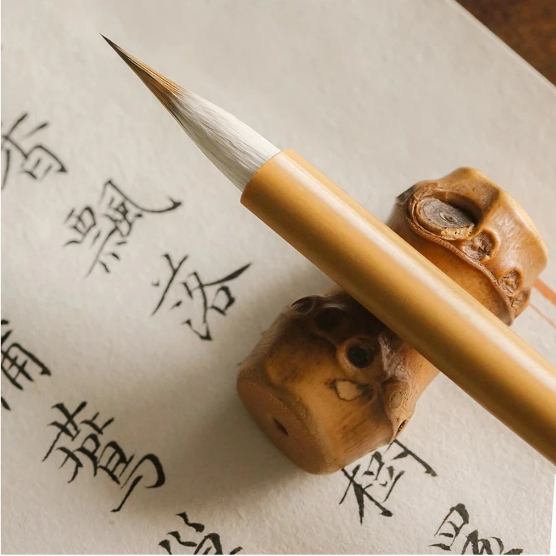 Woolen Rabbit Hair Chinese Painting Brush Hook Line Outline Pen Fine Liner Copy Scriptures Small Regular Script Calligraphy Pen