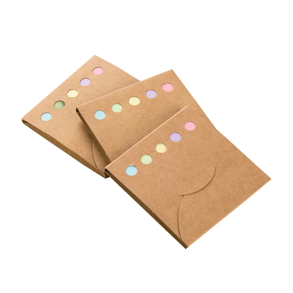 3 pezzi bloc-notes colorati schede flash vuote portatili blocchetti memo pieghevoli carte di studio fai da te materiale scolastico di piccole dimensioni cancelleria ideale