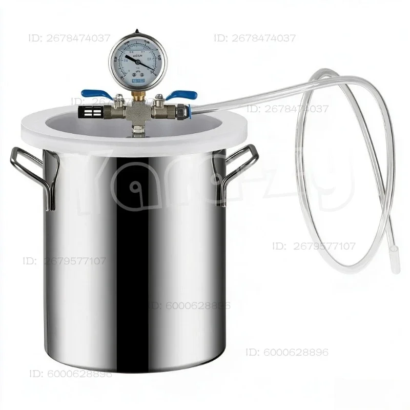 Vacuum Degassing Chamber Vacuum Defoaming Machine for Resin Silicone AB Glue Epoxy Mold Making Bubble Remover